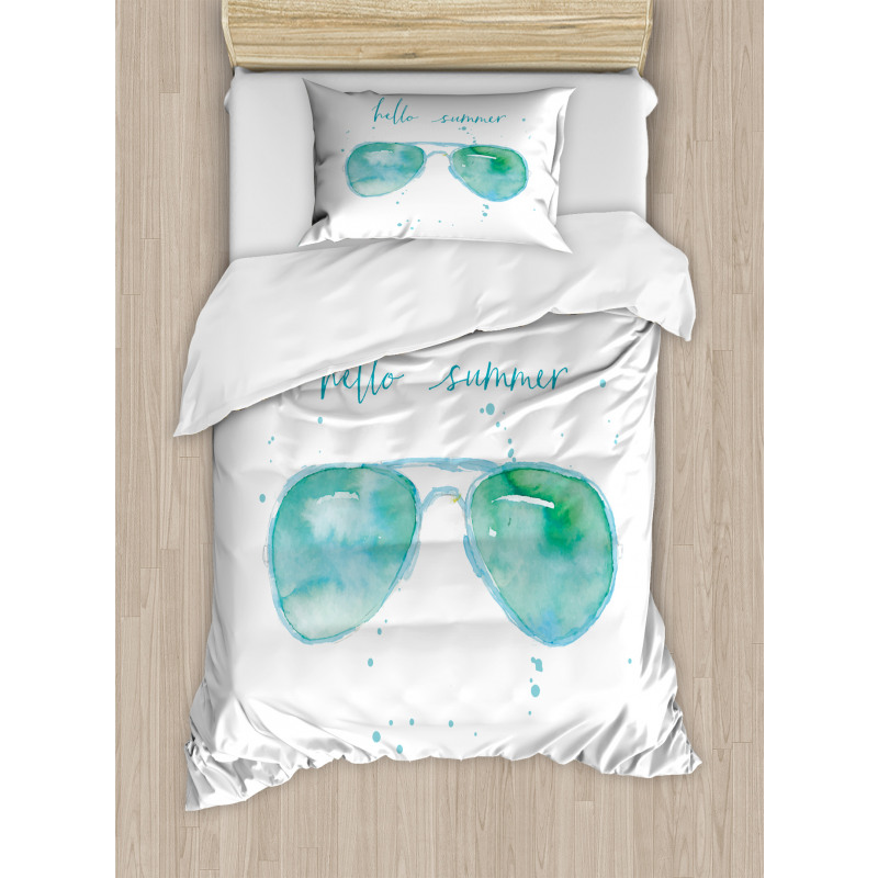 Sunglasses Phrase Duvet Cover Set