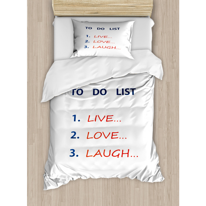 Do List Duvet Cover Set