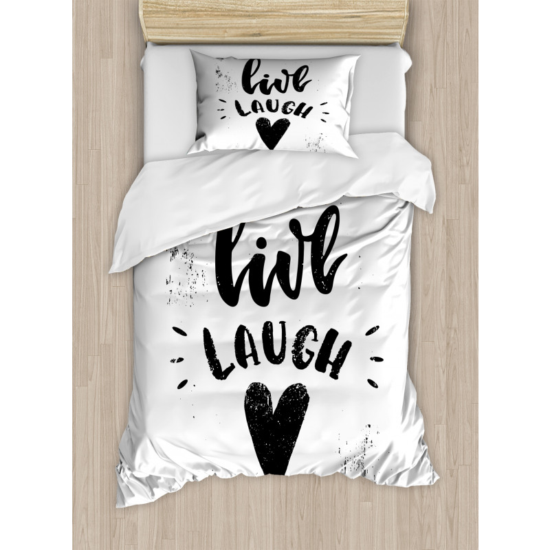 Retro Message Duvet Cover Set