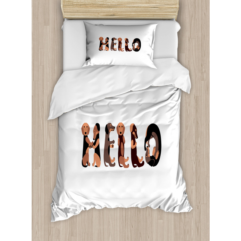 Puppies Saying Hello Duvet Cover Set