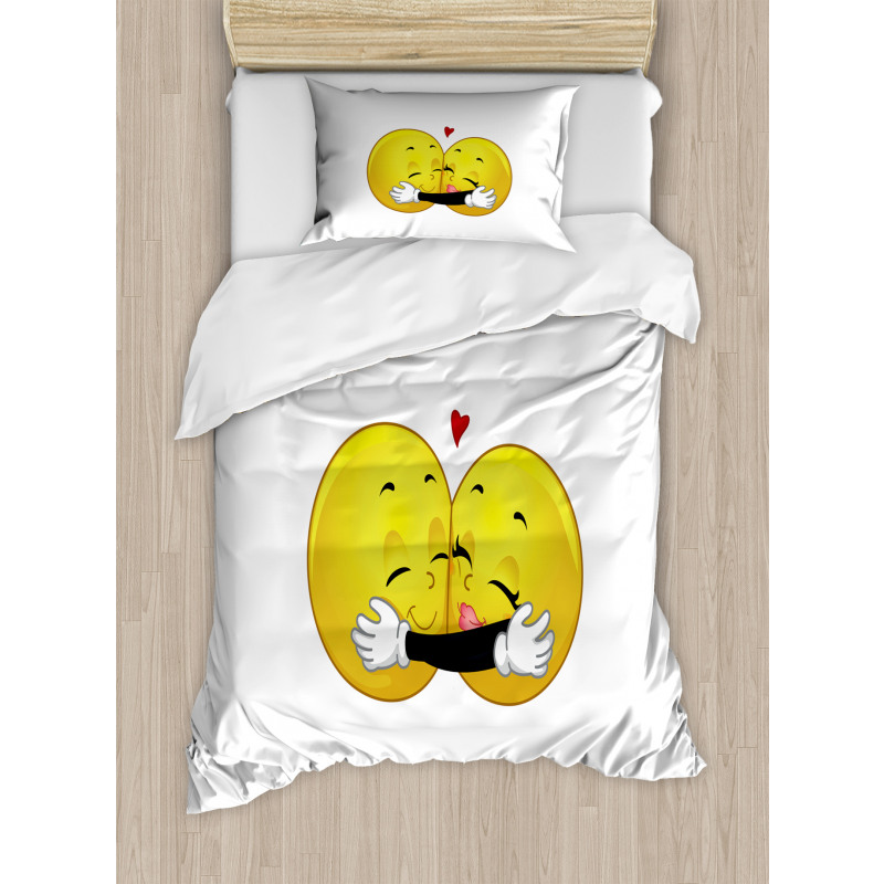 Emoji Hugging Duvet Cover Set