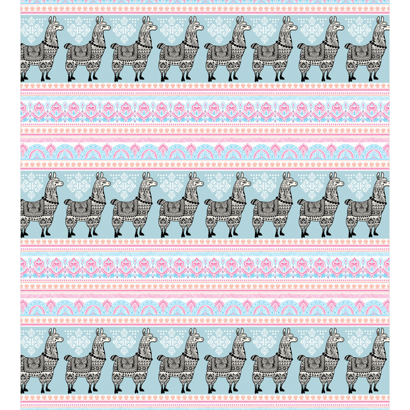 Patterned Alpaca Duvet Cover Set