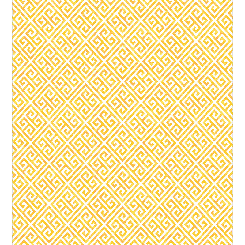 Yellow and White Maze Duvet Cover Set