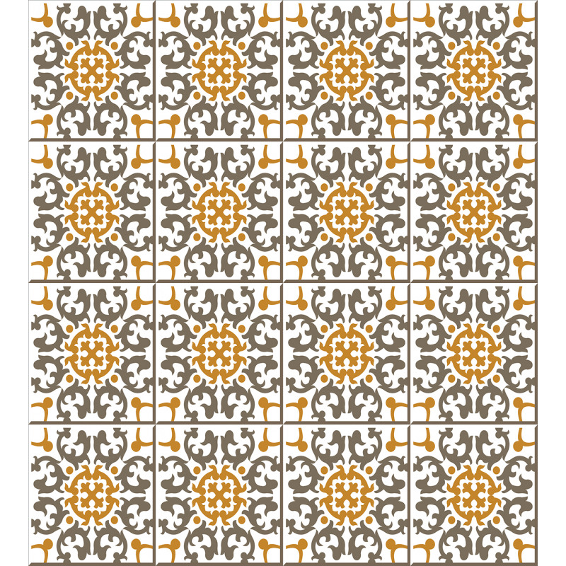 Scroll Tiles Duvet Cover Set