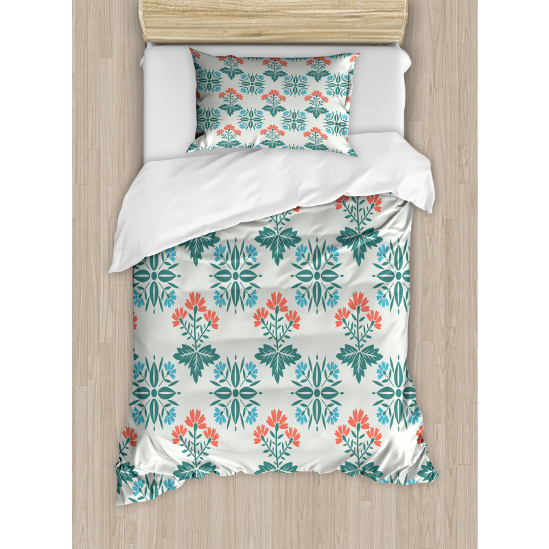 Abstract Spring Motifs Duvet Cover Set