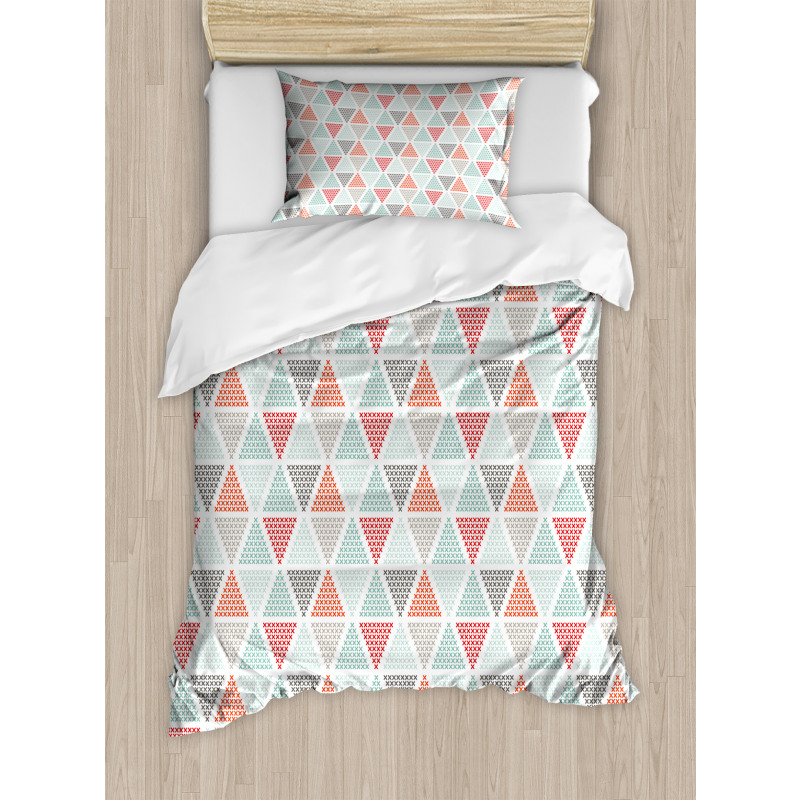 Harlequin with Crosses Duvet Cover Set