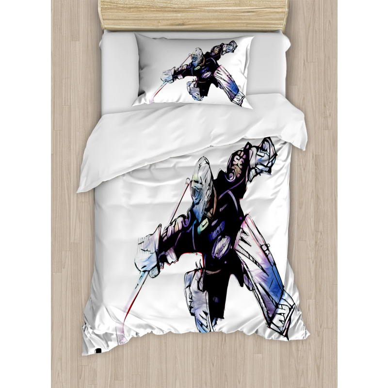 Goalkeeper Playing Game Duvet Cover Set