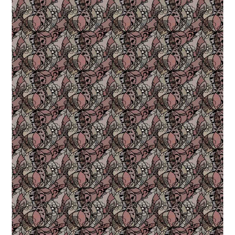 Black Lace Pattern Duvet Cover Set