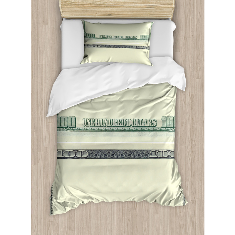 Dollar Bill Frame Pattern Duvet Cover Set