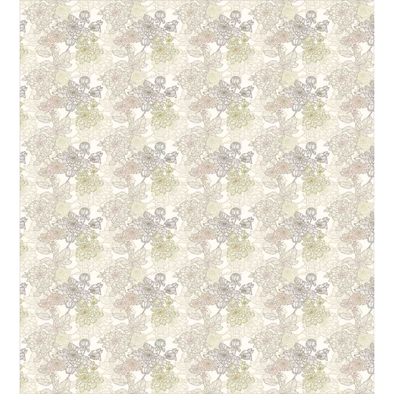 Chrysanthemum Motifs Duvet Cover Set