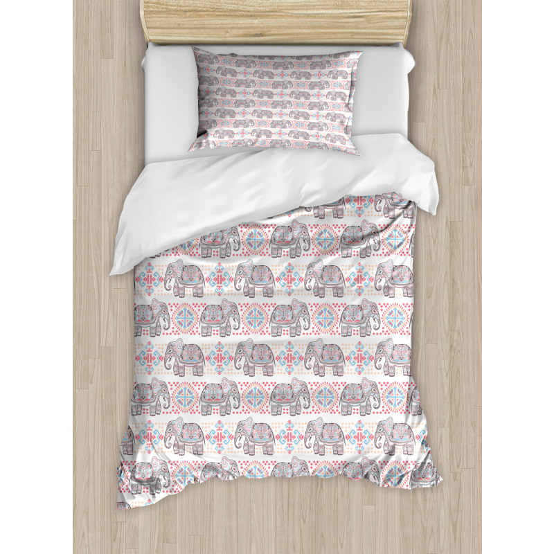 Pastel Tribal Duvet Cover Set