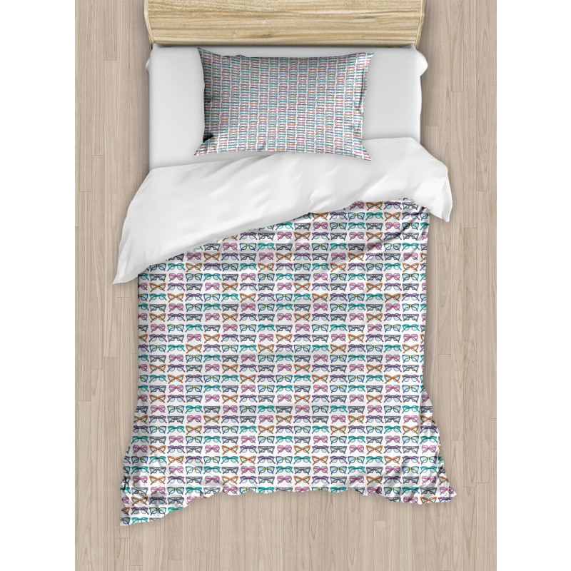 Eighties Retro Glasses Duvet Cover Set