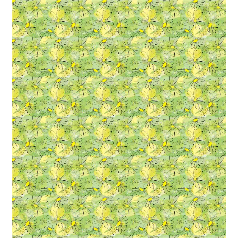 Doodle Daisy Branches Duvet Cover Set