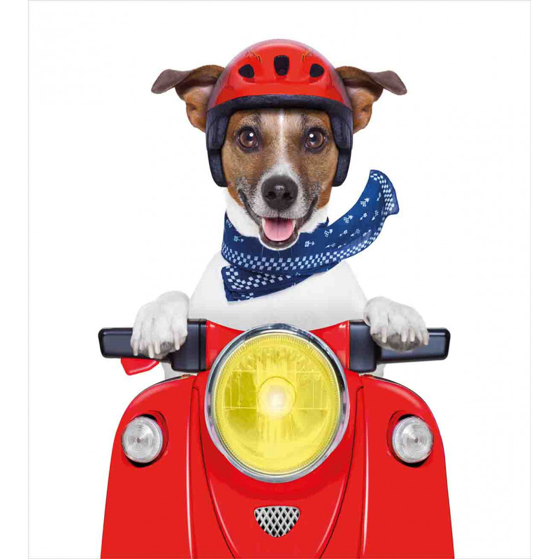 Puppy Pet Motorbike Duvet Cover Set