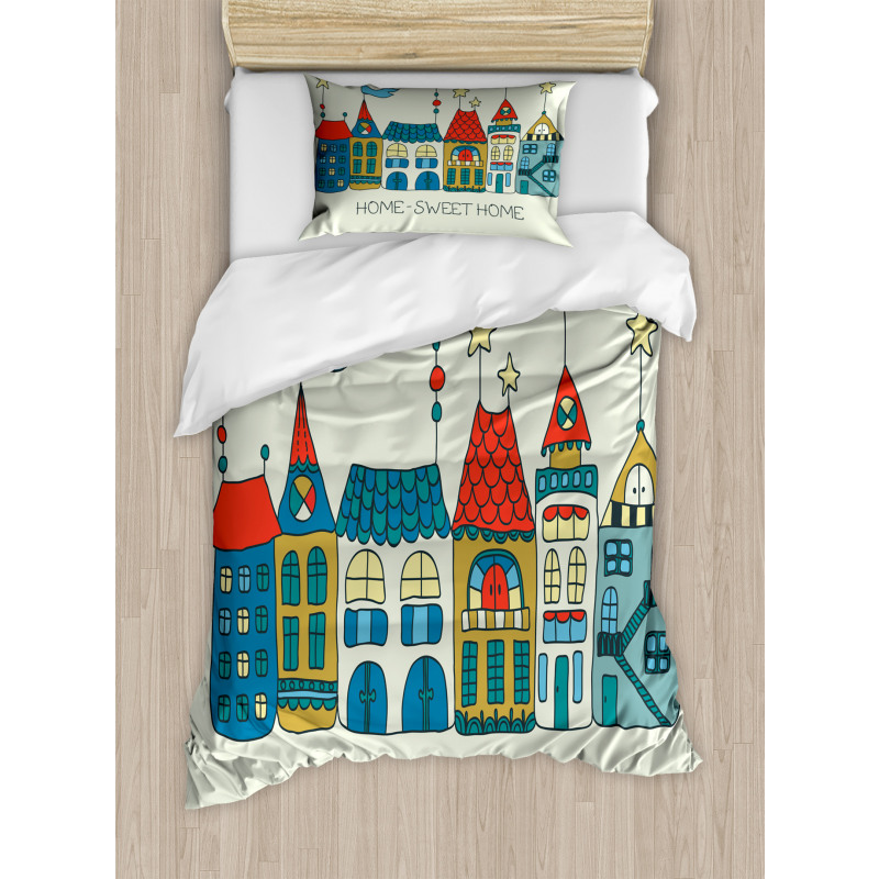 Apartments Town Duvet Cover Set