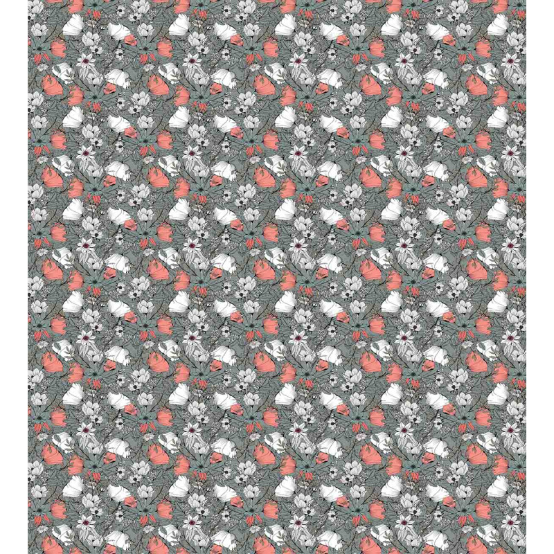 Rustic Flowers Pattern Duvet Cover Set