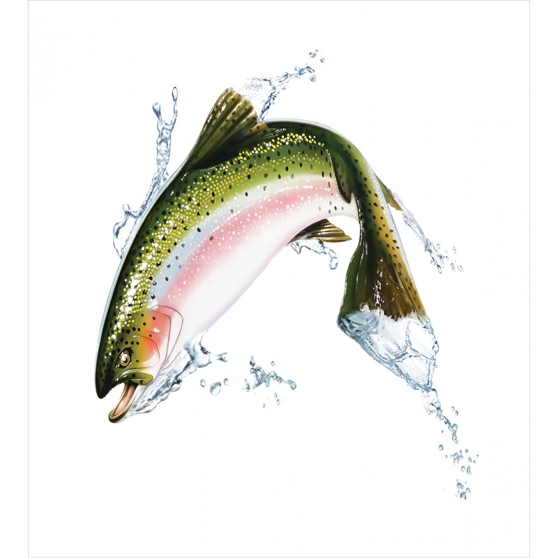 Salmon Photorealistic Art Duvet Cover Set