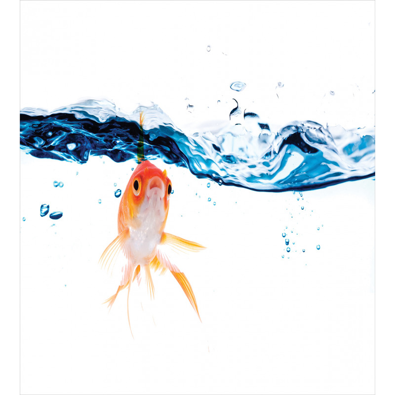 Goldfish Swimming in Water Duvet Cover Set
