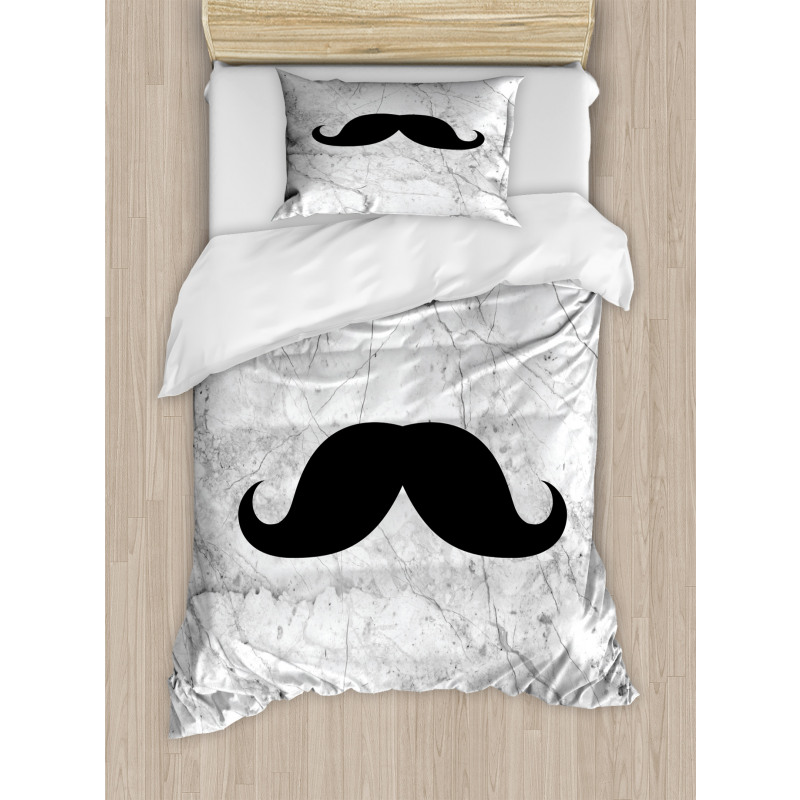 Mustache Motif Retro Duvet Cover Set