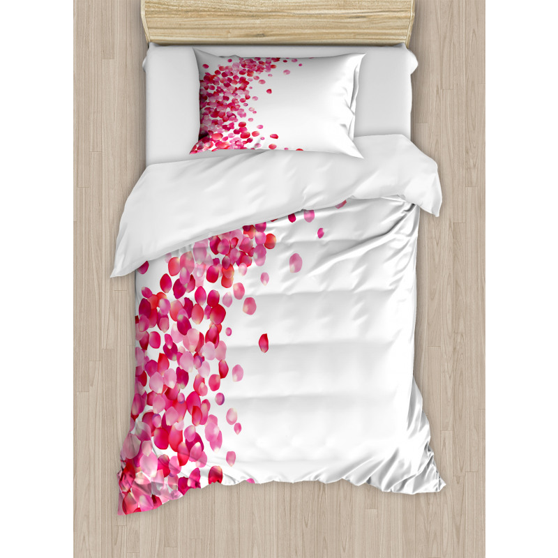 Rose Petals Vortex Duvet Cover Set