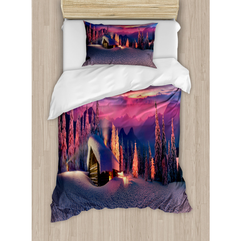 Wild Alpine Scene Duvet Cover Set