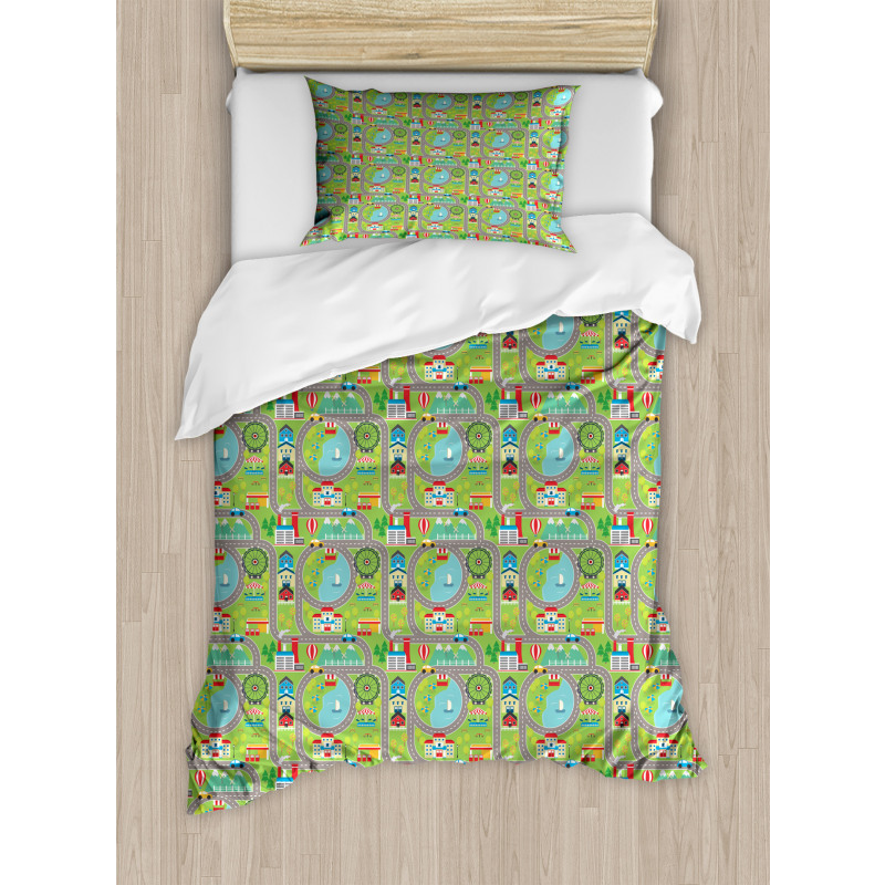 Cartoon City Duvet Cover Set