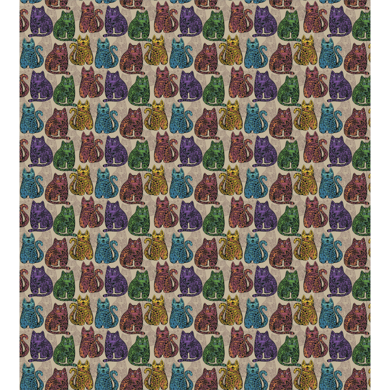 Colorful Cats Duvet Cover Set