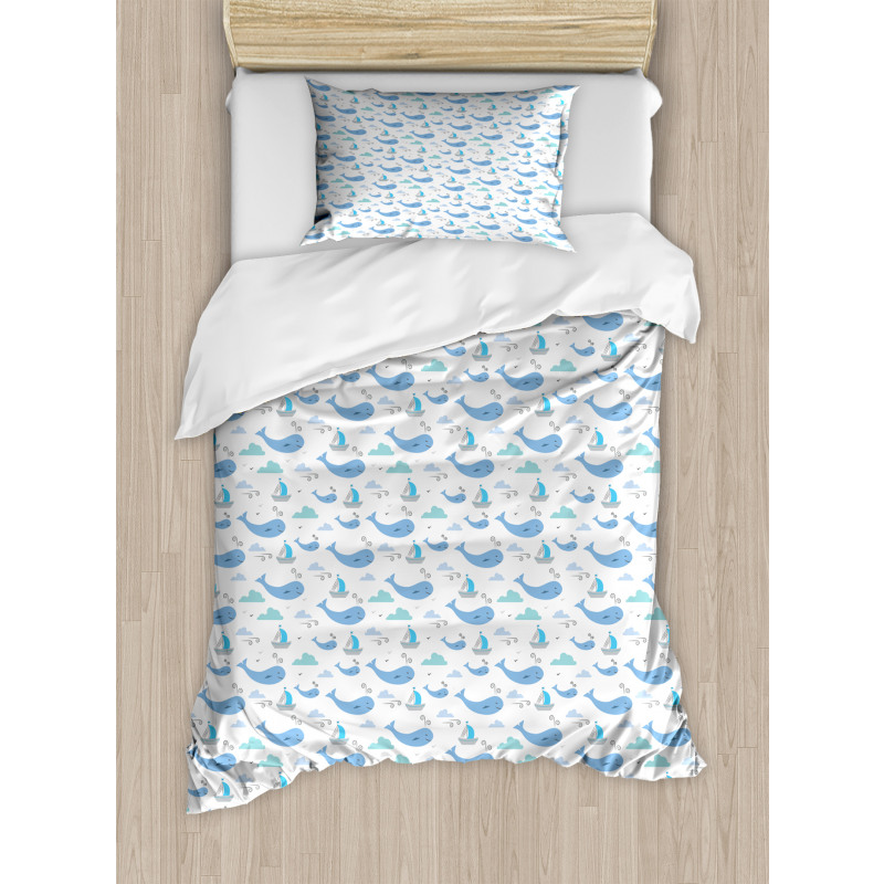 Marine Life Themed Design Duvet Cover Set