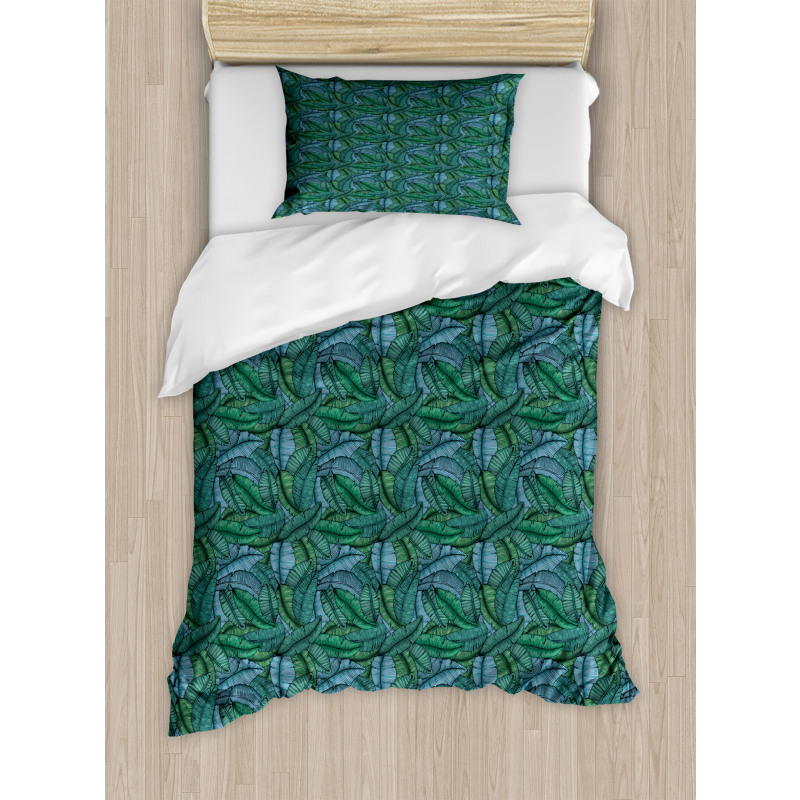 Tropical Foliage Duvet Cover Set