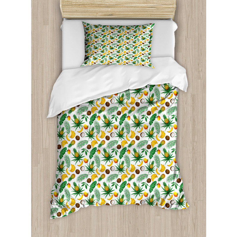 Coconut Pineapple Duvet Cover Set