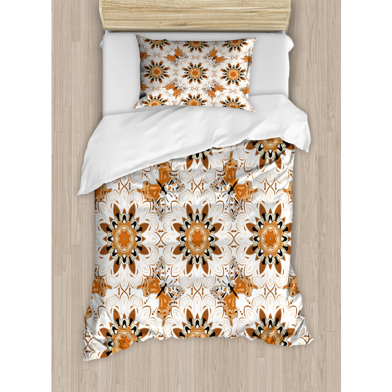 Mandala Butterfly Duvet Cover Set