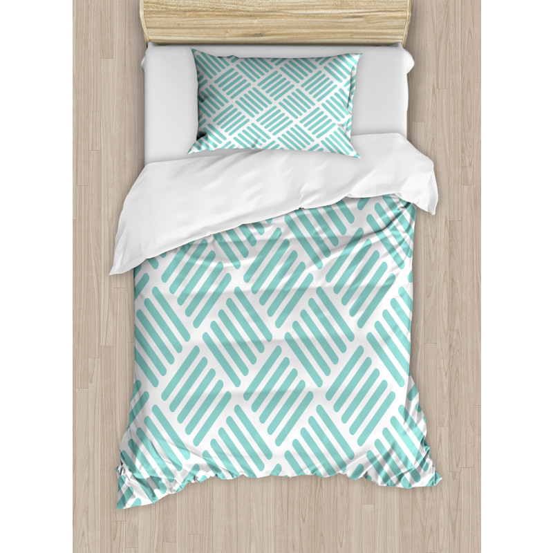 Diagonal Parallel Lines Duvet Cover Set