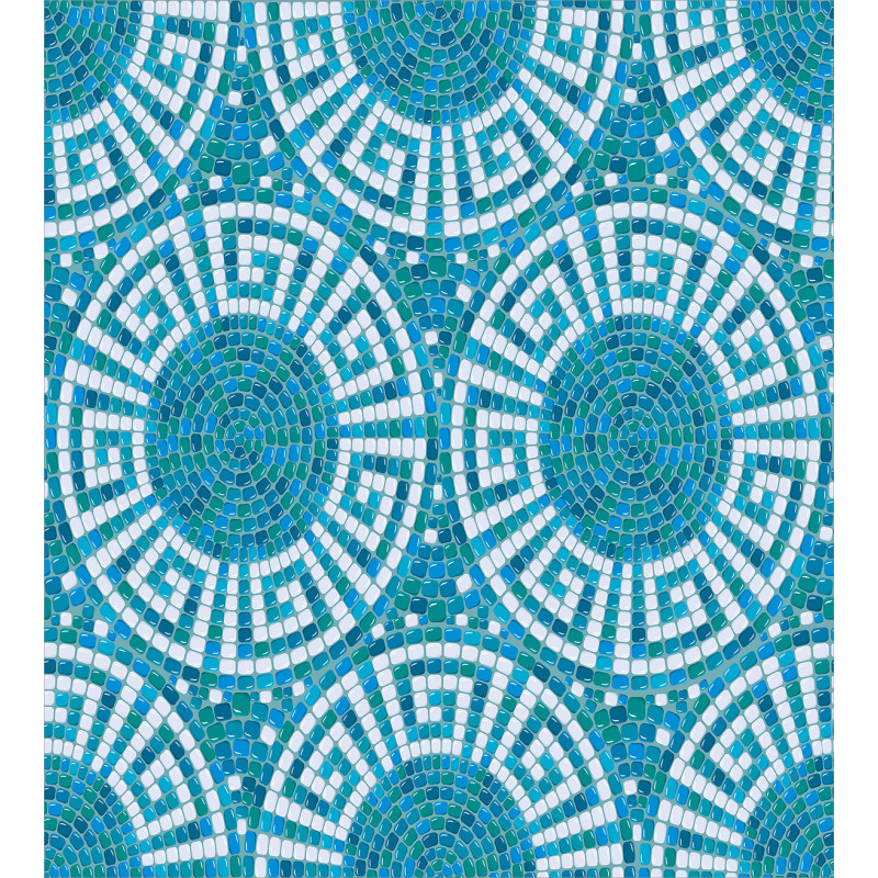 Greek Meander Mosaic Tile Duvet Cover Set