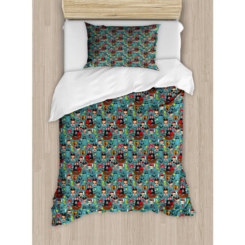 Retro Kids Adventure Duvet Cover Set