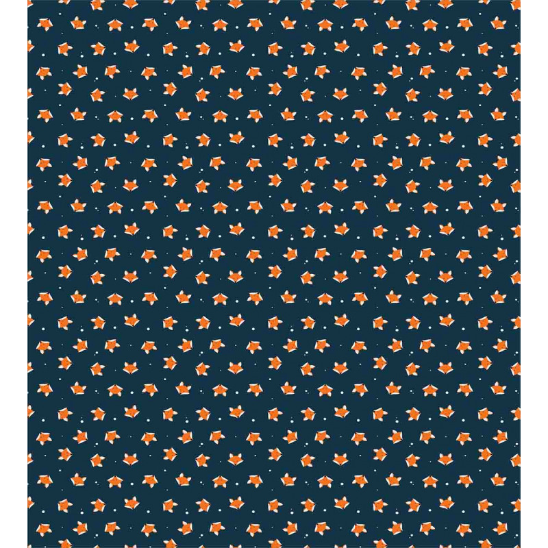 Small Orange Forest Mammal Duvet Cover Set