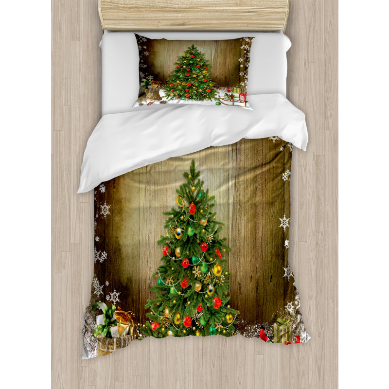 Pine Tree Presents Duvet Cover Set