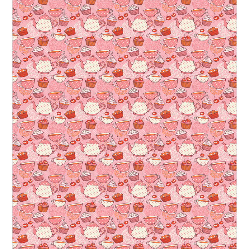 Cherries and Cupcakes Duvet Cover Set