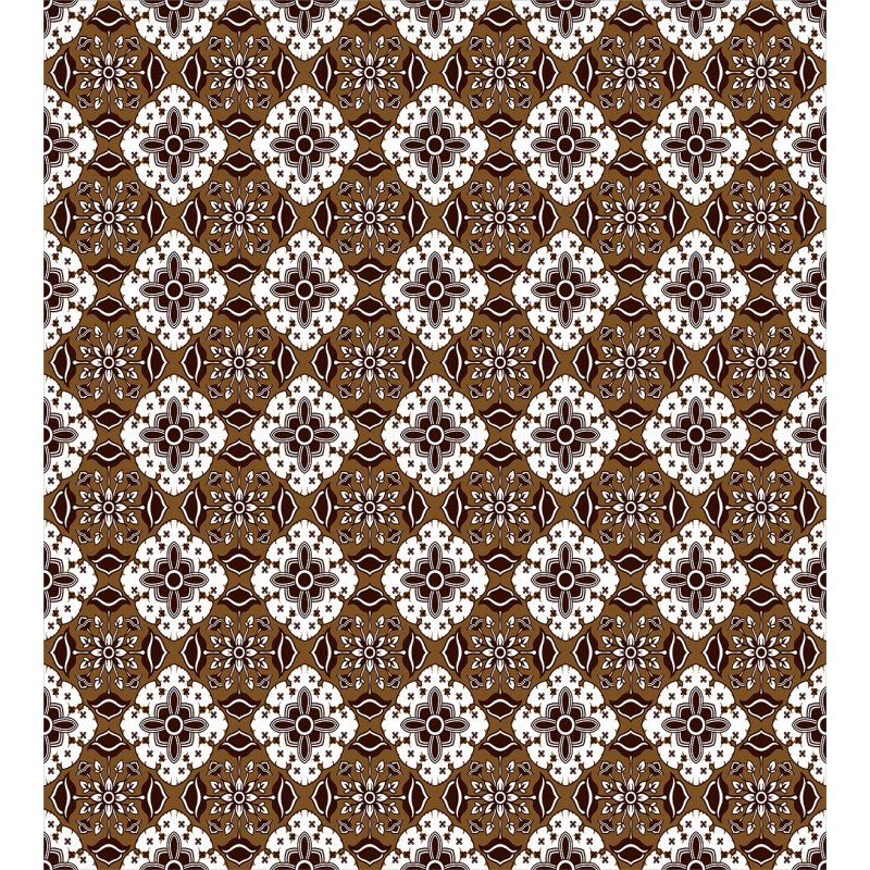 Batik Floral Pattern Duvet Cover Set
