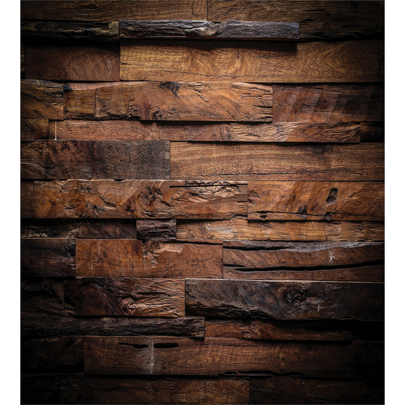 Rough Dark Timber Duvet Cover Set