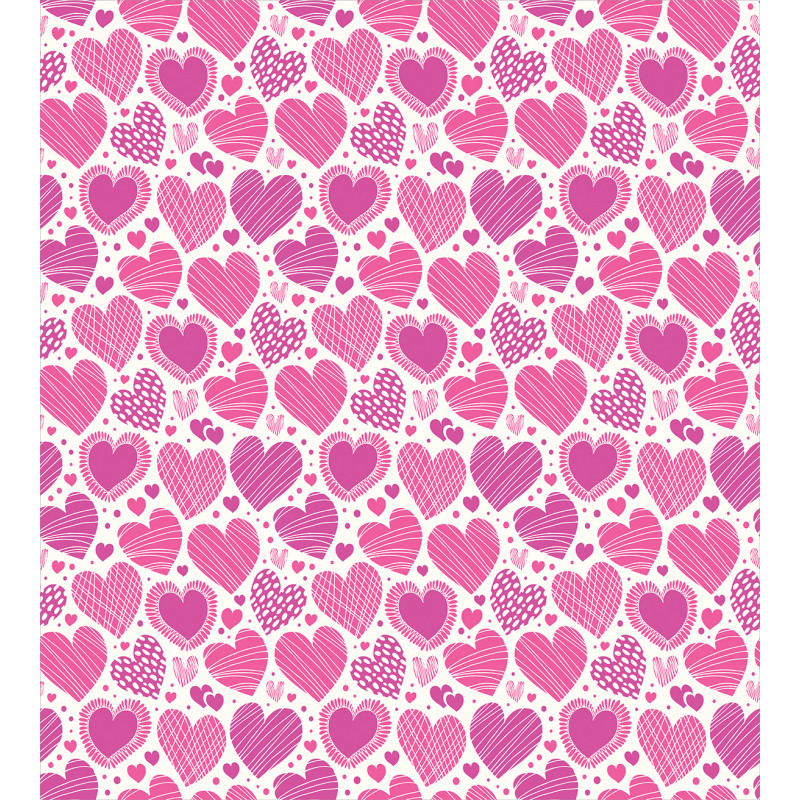 Pink Romantic Motifs Duvet Cover Set