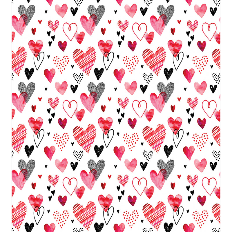 Doodle Heart Designs Duvet Cover Set