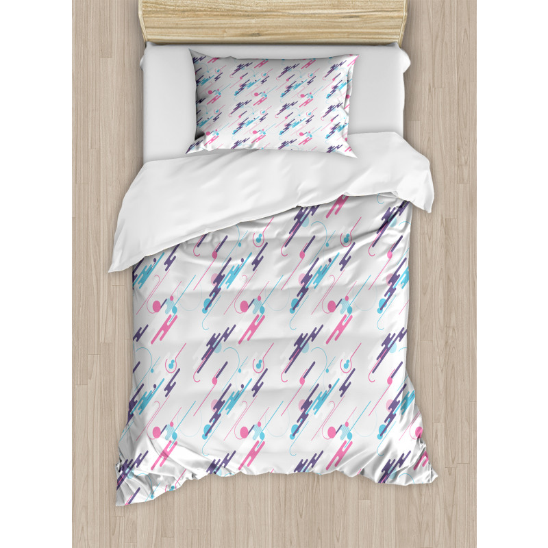 Eighties Style Futuristic Duvet Cover Set