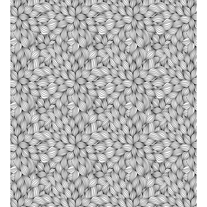 Line Art Foliage Duvet Cover Set