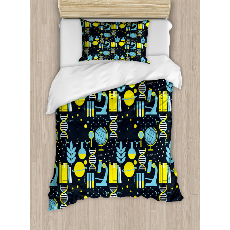 Science Class Pattern Duvet Cover Set