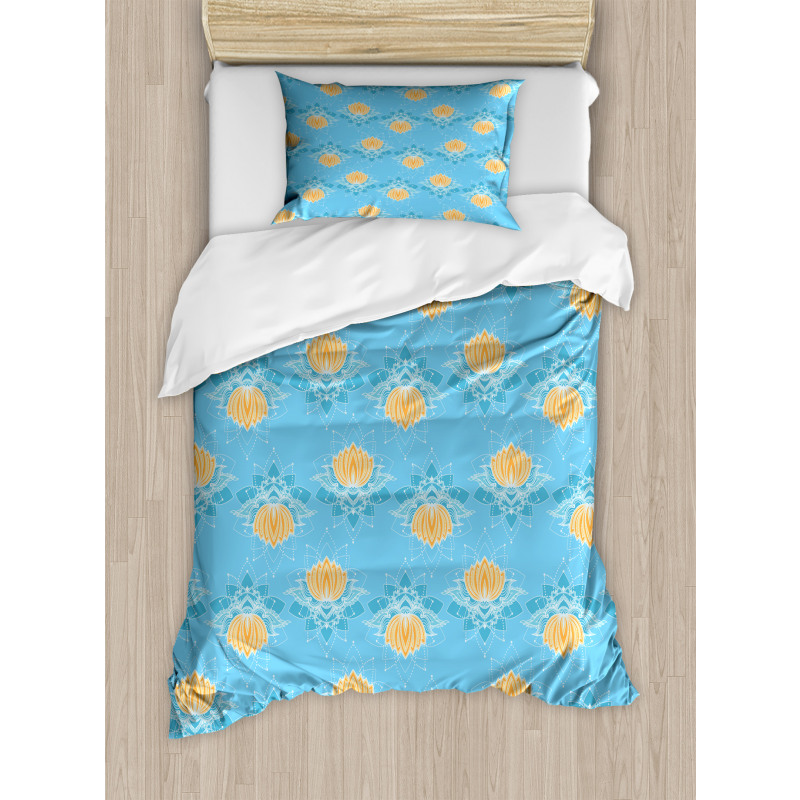 Japanese Themed Flora Duvet Cover Set