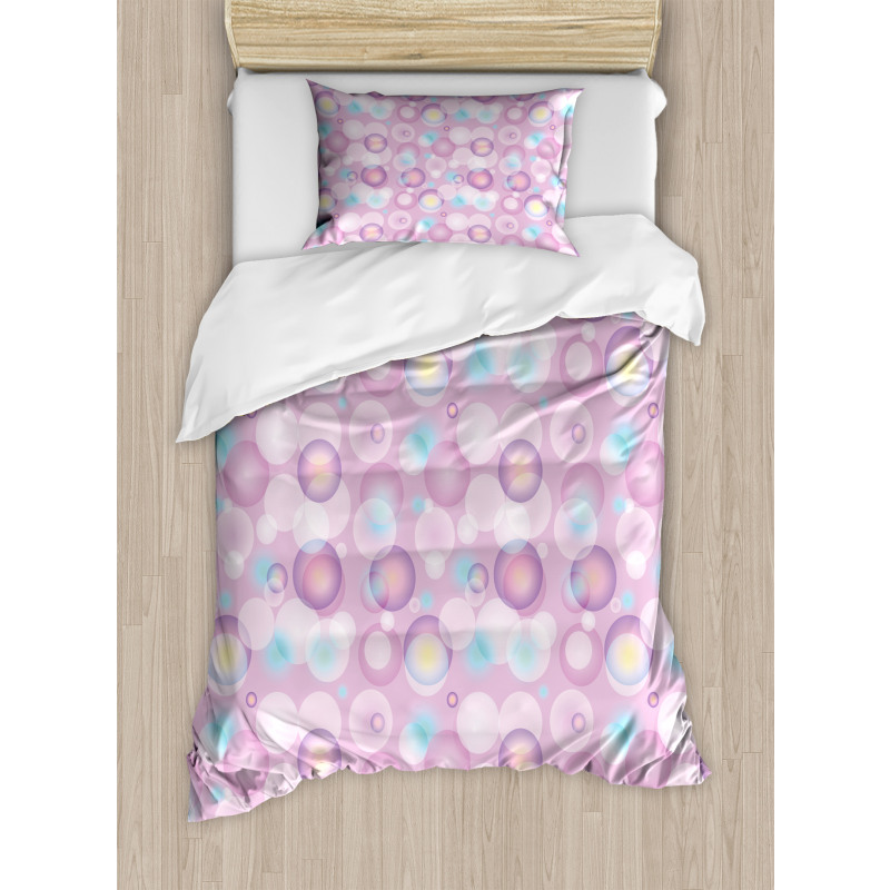 Vibrant Color Bubbles Duvet Cover Set