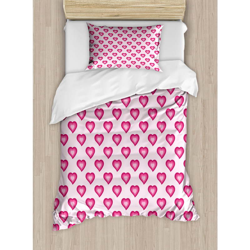 Hearts Cartoon Duvet Cover Set