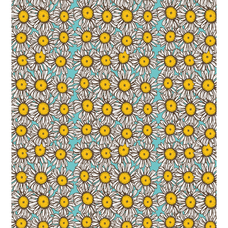 Sketch Daisies Duvet Cover Set