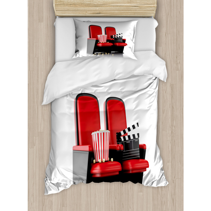 3D Theater Seats Duvet Cover Set