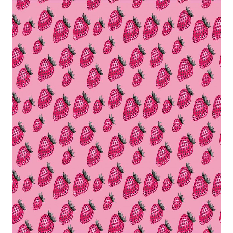 Pop Art Style Strawberry Duvet Cover Set